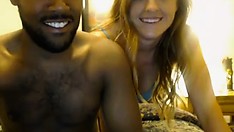 Interracial sex with cumshot facial